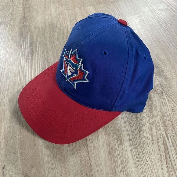 Vintage Outdoor Cap Toronto Blue Jays Snapback Hat MLB Baseball Blue Red Cap - Picture 8 of 8
